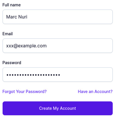 Figure 13.2 – A screenshot of Fly.io’s create new account form 