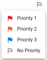 Figure 9.11 – A screenshot of the EditPriority component 
