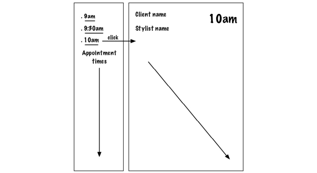 Figure 2.1 – A mock-up of our appointment system UI 