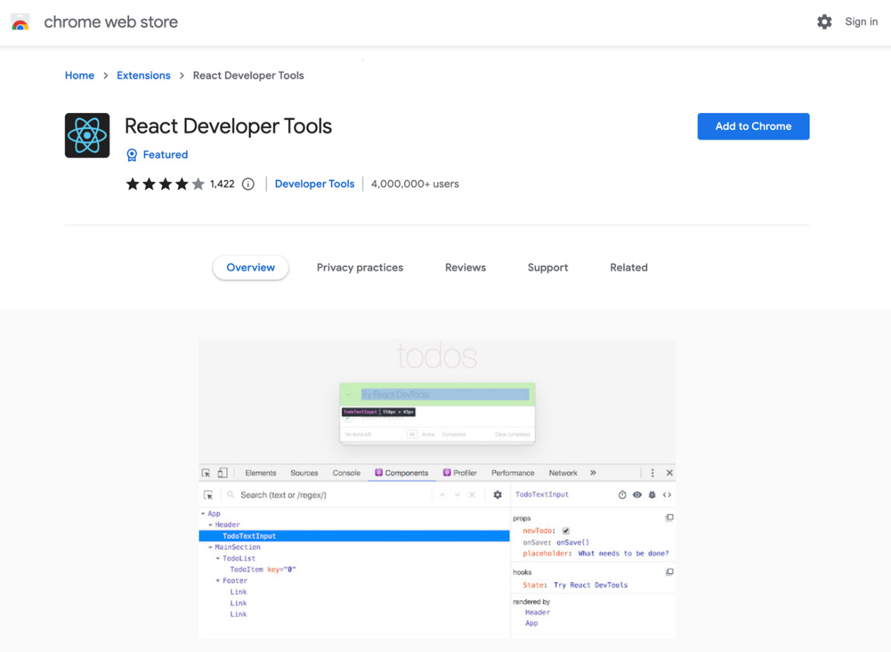 Figure 8.3: React DevTools
