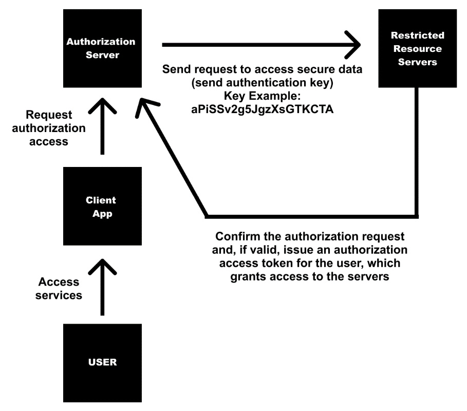 Figure 12.3: The REST API authentication flow