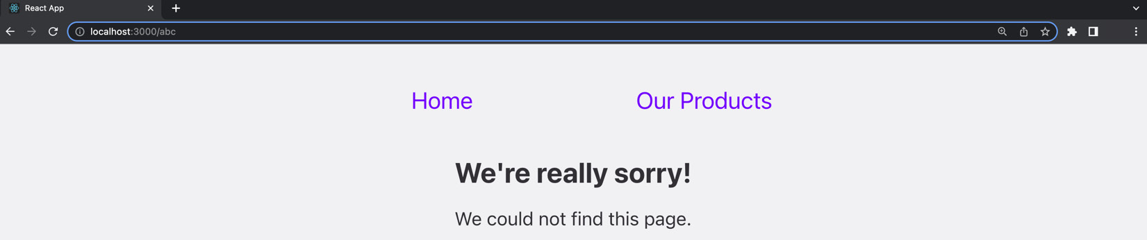 Figure 12.15: The final "Not Found" page 