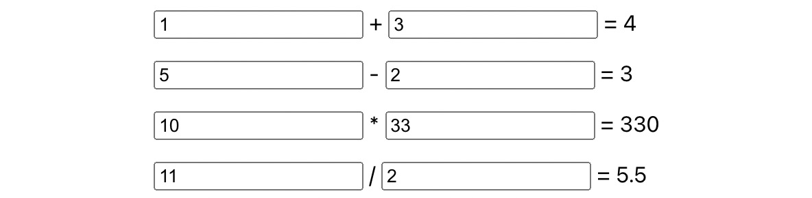 Figure 4.5: Calculator user interface 