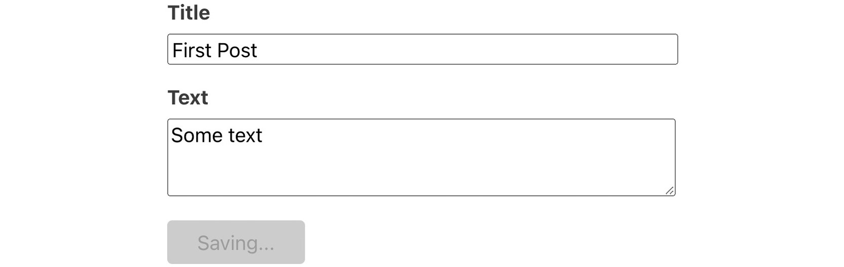 Figure 13.5: The submit button is grayed out 