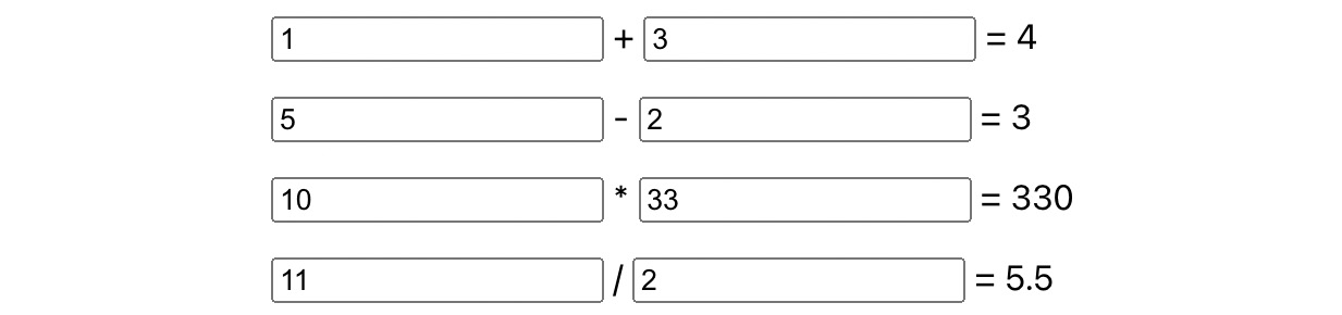 Figure 4.3: Calculator user interface 