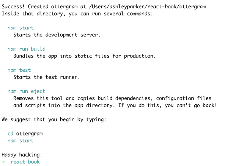 Creating a new React app