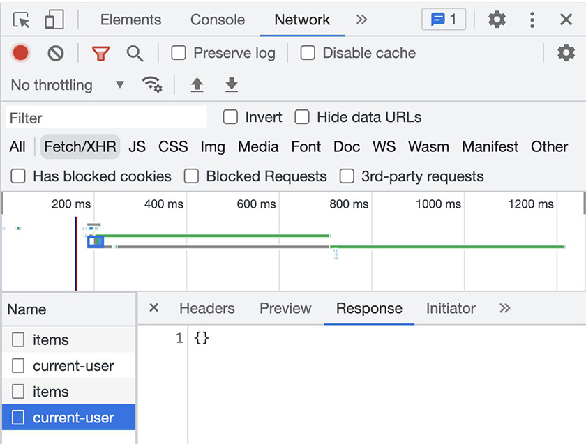 Current user request
