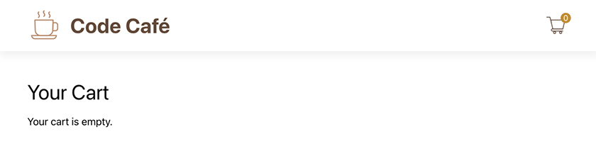Empty cart