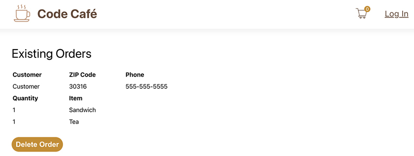 Orders are always visible