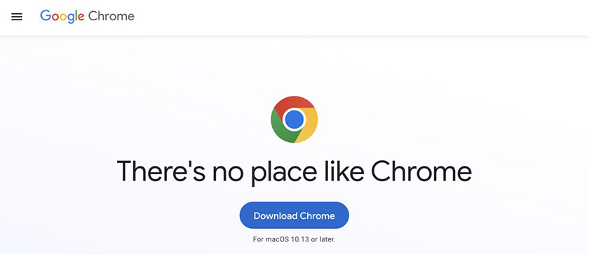 Downloading Google Chrome
