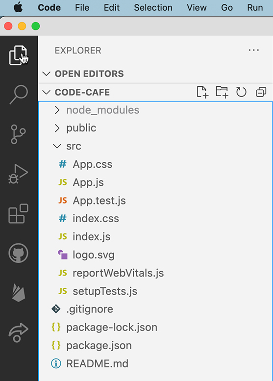 Toggling the explorer