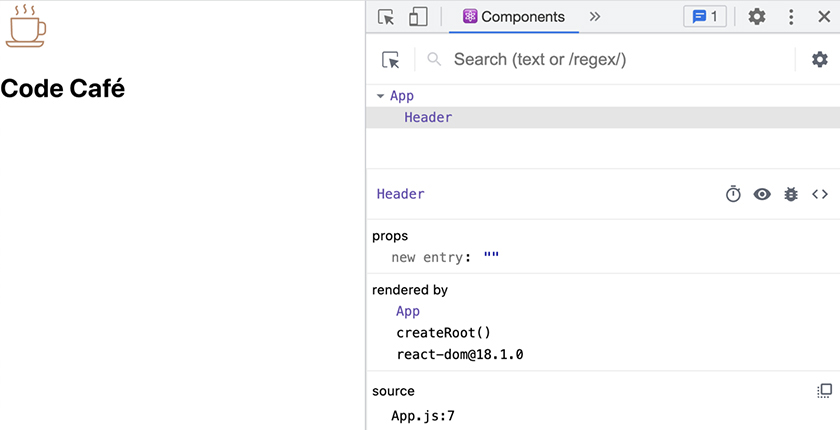Viewing the header in the browser