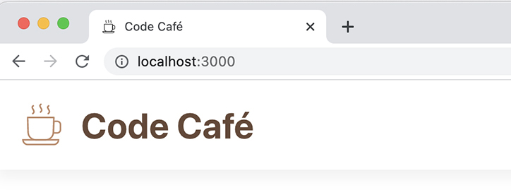 Viewing the styled header in the browser