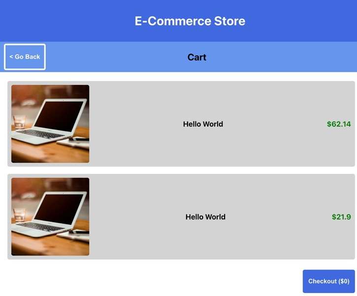 Figure 7.4 – Rendering products from GraphQL 