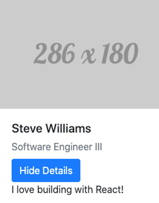 Figure 1.7 – Profile component 
