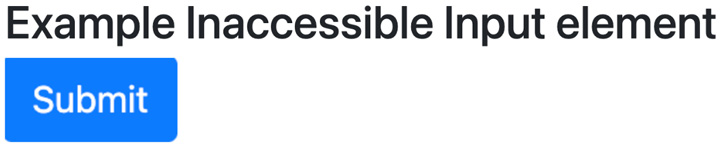 Figure 6.12 – An inaccessible image button