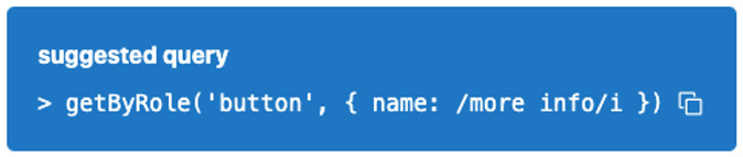 Figure 6.23 – The Testing Playground text query option 
