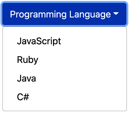 Figure 6.3 – The drop-down component 