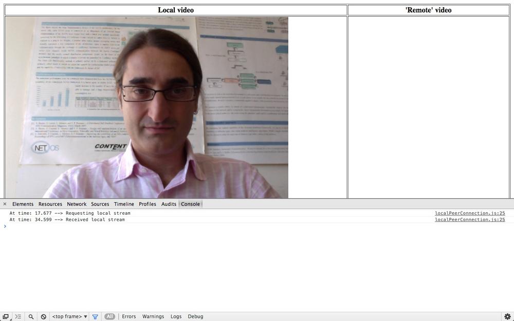 The example page after user’s consent