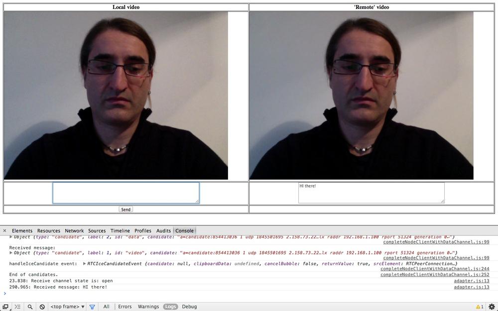Using the data channel: Joiner’s side