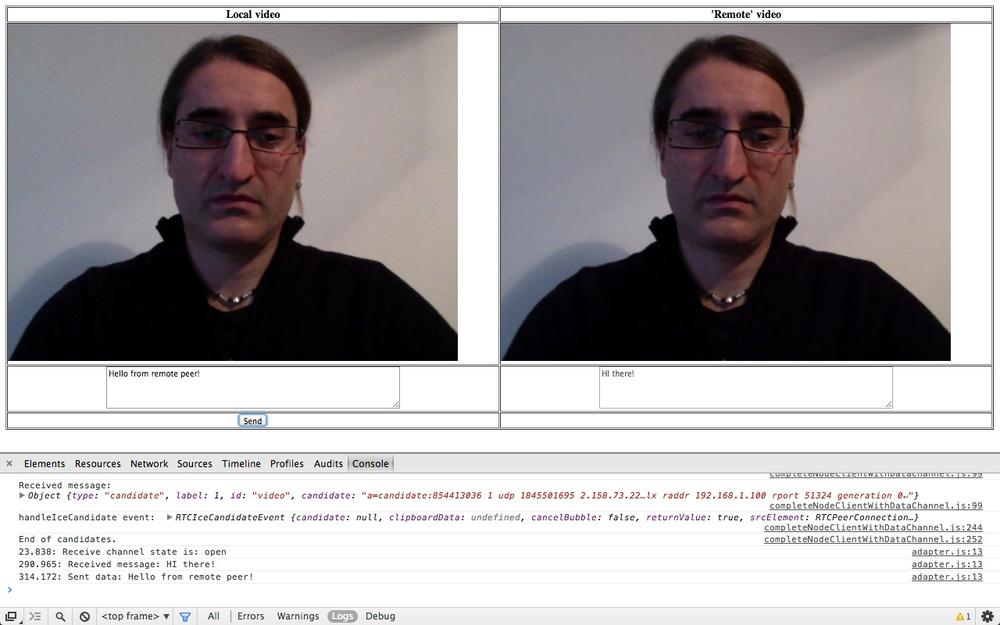Data channel: Joiner answering Initiator’s message