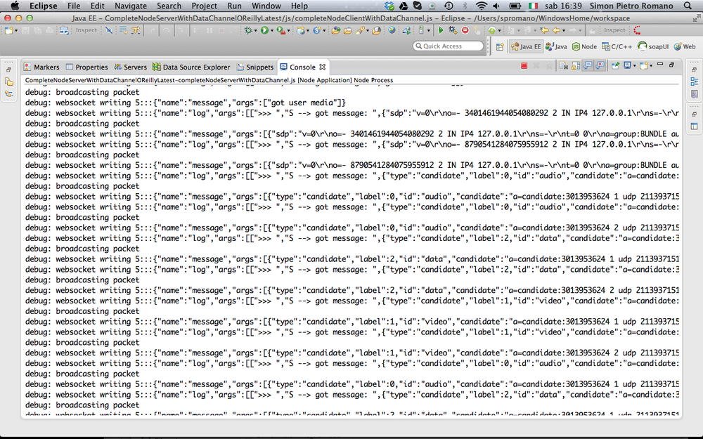 Server-mediated negotiation logs