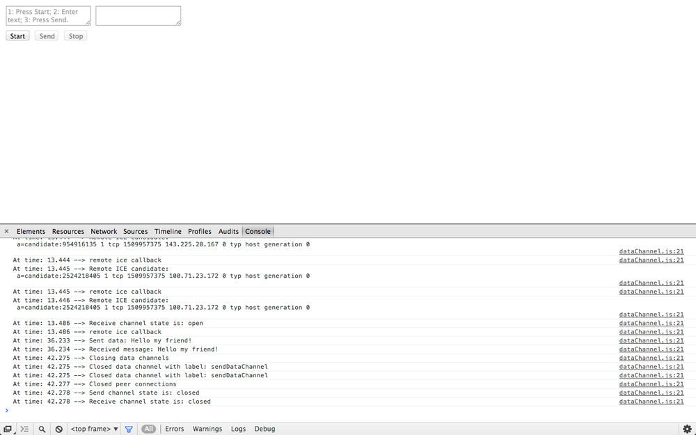 Closing channels and resetting the application in Chrome