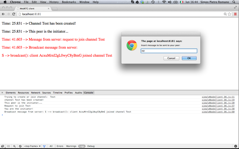 Starting a conversation after channel setup