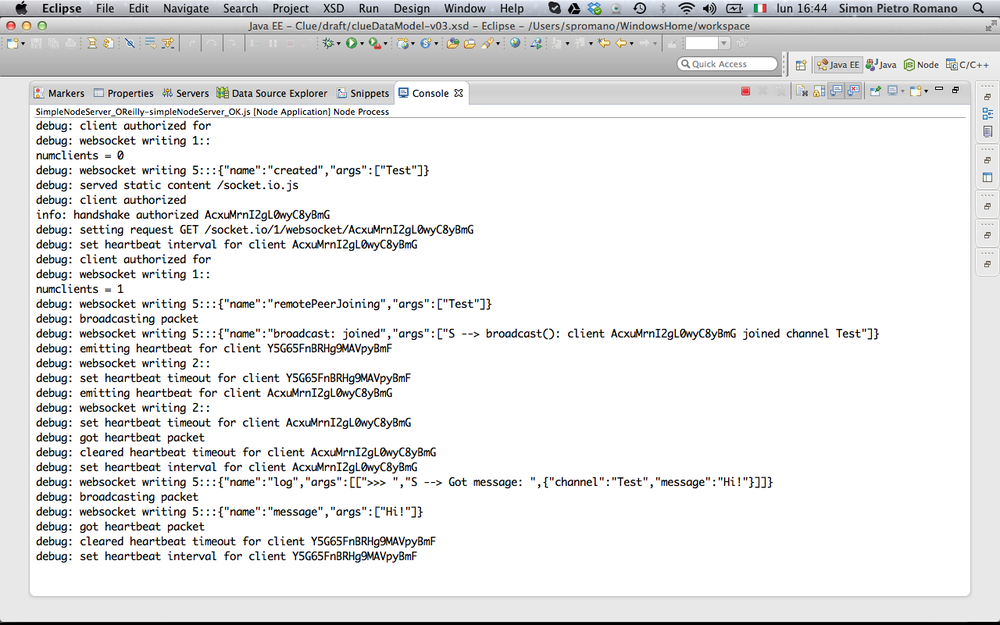 Signalling server acting as a relay node