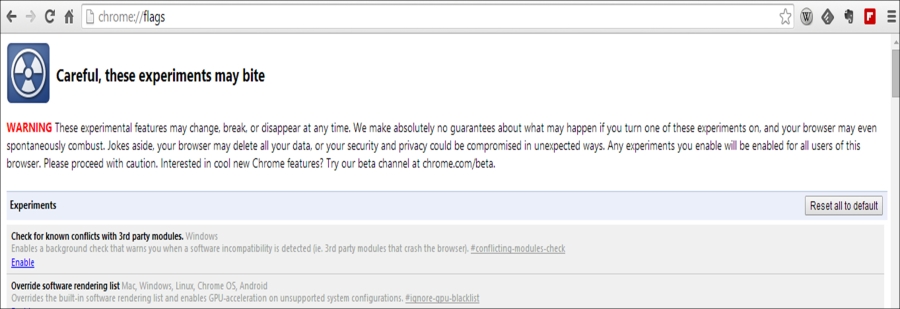 Chrome browser support for WebRTC clients