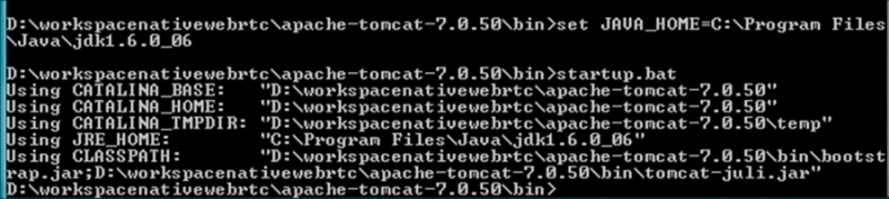 Developing a minified webphone application using Tomcat
