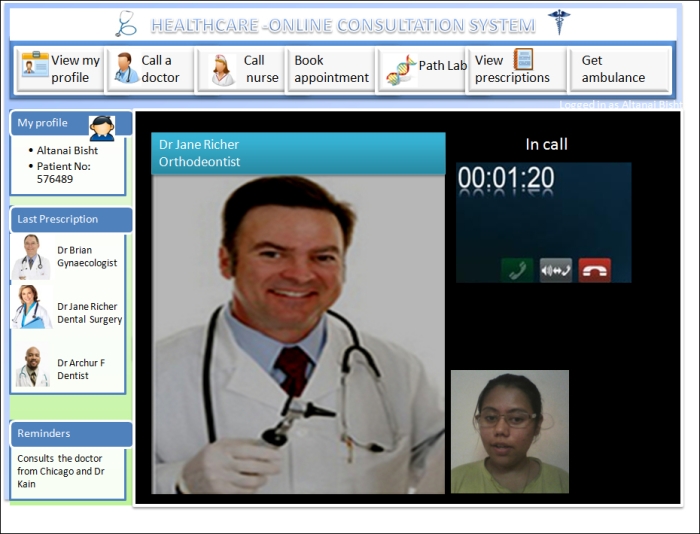 Online medical consultation with the doctor
