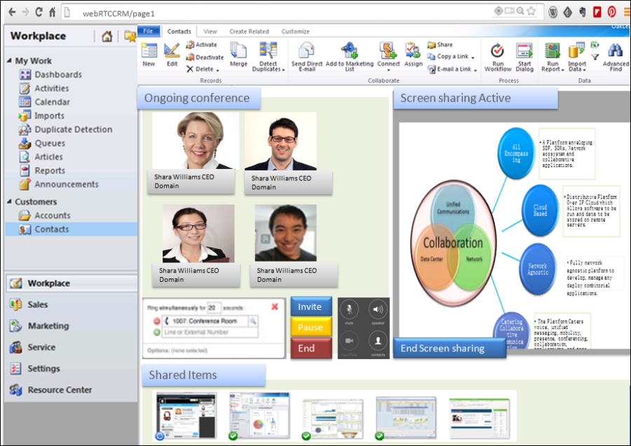 The Customer Relationship Management system