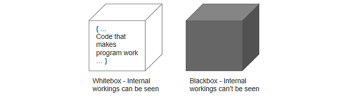 Figure 4.2: Black box and white box visualization 