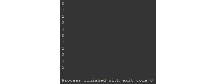 Figure 1.19: Fibonacci sequence with a generator